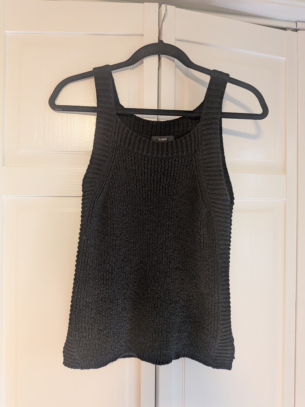 J. Crew Black Knit Tank Sweater